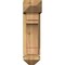 Ekena Millwork Merced Arts and Crafts Rough Sawn Bracket w/ Offset Brace, Western Red Cedar, 6"W x 14"D x 22"H BKT0604X14X22MRC03RWR - alternate 3